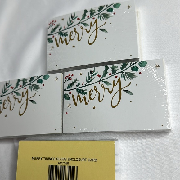 Merry Tidings Gloss Enclosure Card 3.5x2.25" Pack of 50 - Picture 5 of 6